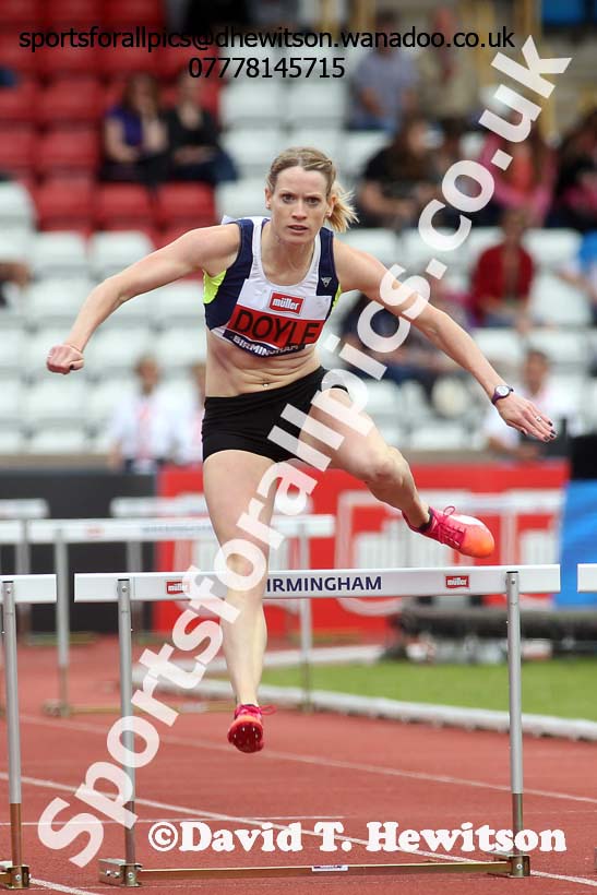 Womens 400 metres hurdles, British Championships, Birmingham. Photo: David T. Hewitson/Sports for All Pics